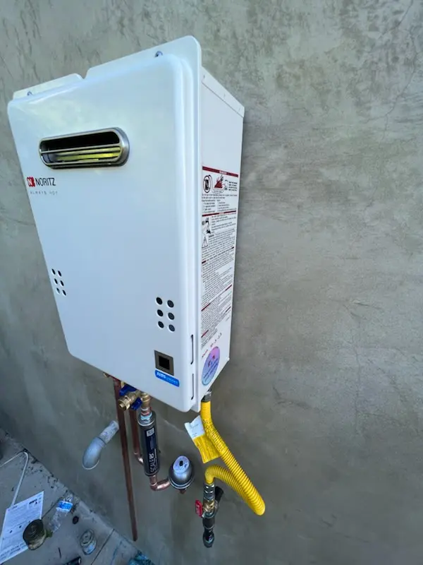 Tankless water heater installation for Enders homes